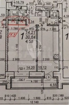 1-к квартира, 1/10 эт., 31м²