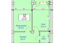 1-к квартира, 5/9 эт., 53м²